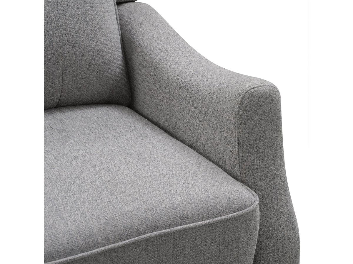 Calvin Fabric Push-Back Recliner, Grey Default Title
