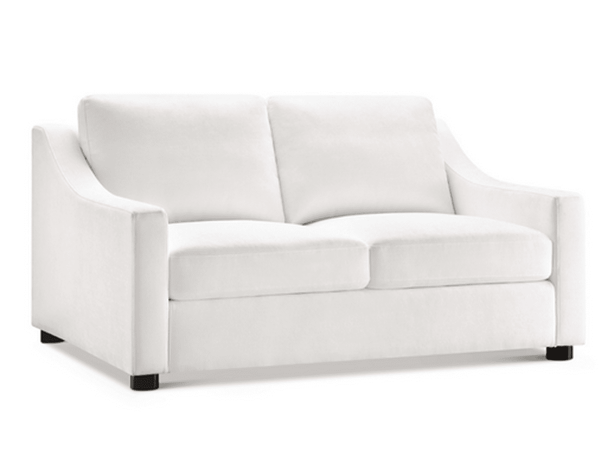 Larissa Fabric Loveseat - White