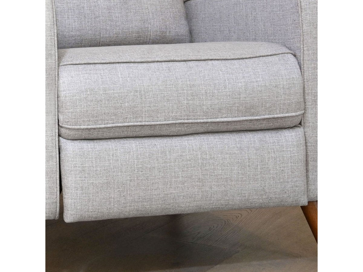 Indio Fabric Pushback Recliner, Light Grey Default Title