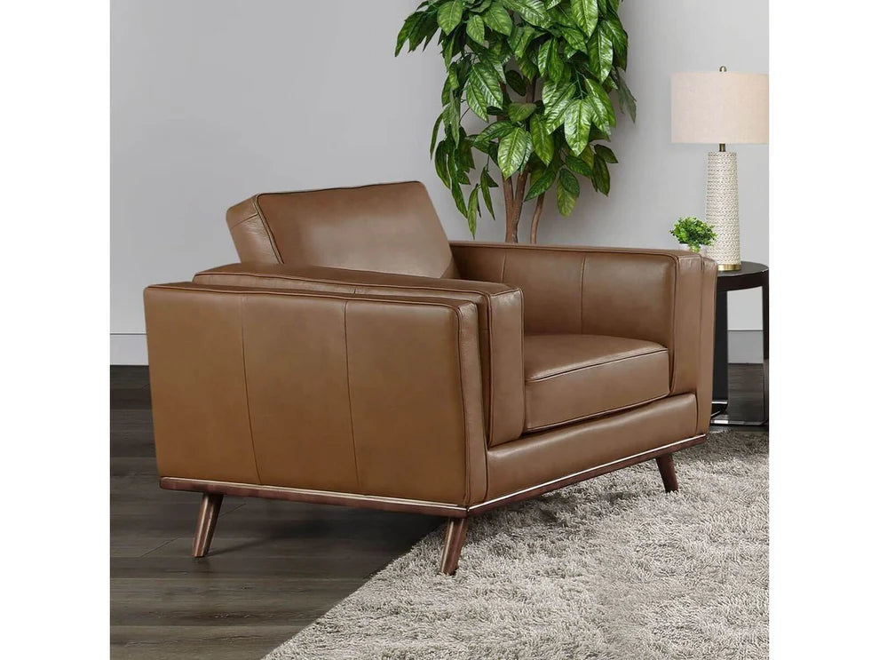 Leather Accent Chair for Living Room