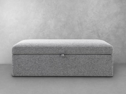 Winona Rectangle Storage Ottoman - Gray