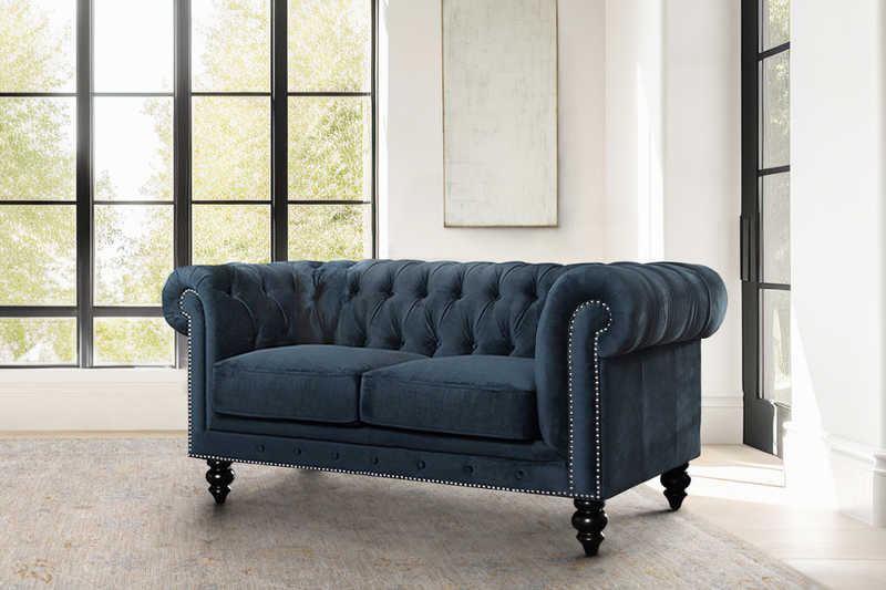 Velvet chesterfield deals