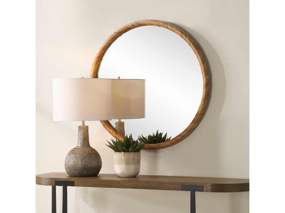 Abbyson Home Lamara Round Mirror