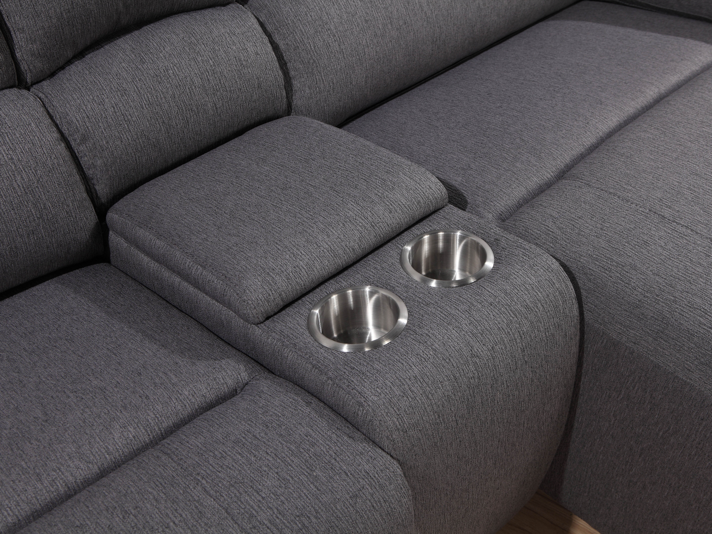 Fletcher Stain-Resistant Fabric Reclining 6 pc Sectional