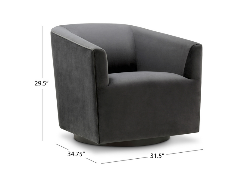 Claire Velvet Fabric Chair