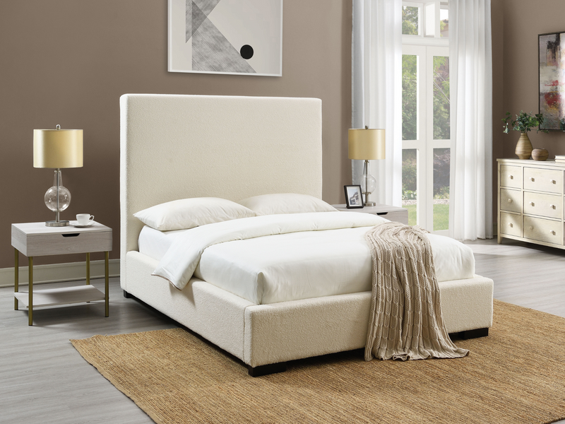 Luciano Bouclé Fabric Bed