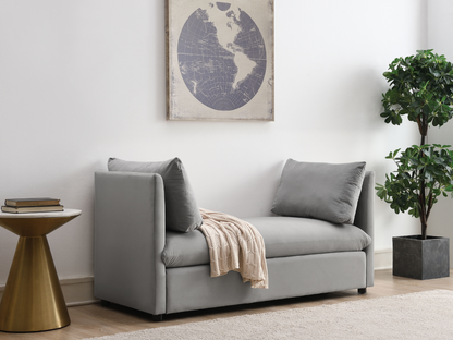 Becca 59" Upholstered Daybed - Gray
