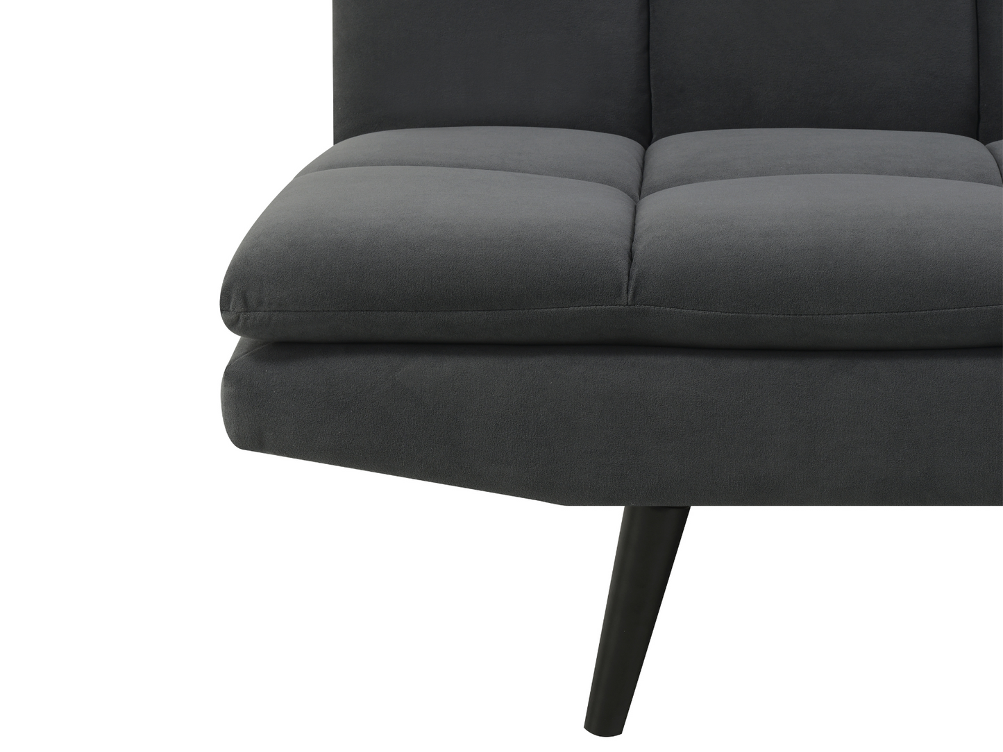 Jaden Convertible Fabric Sofa - Dark Gray