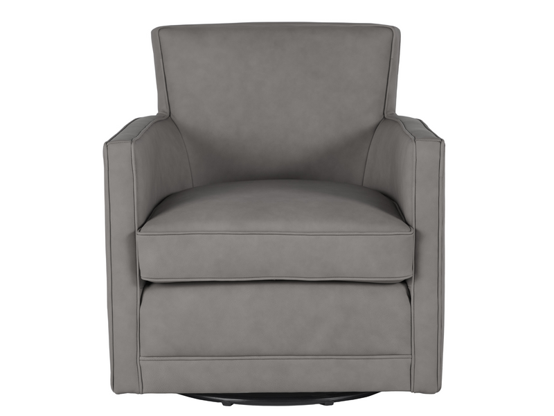 Clyde Nubuck Leather Swivel Chair