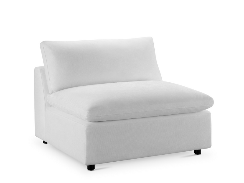 Luxe Feather and Down Armless Chair