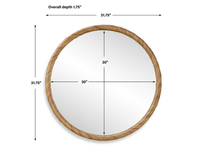 Abbyson Home Lamara Round Mirror