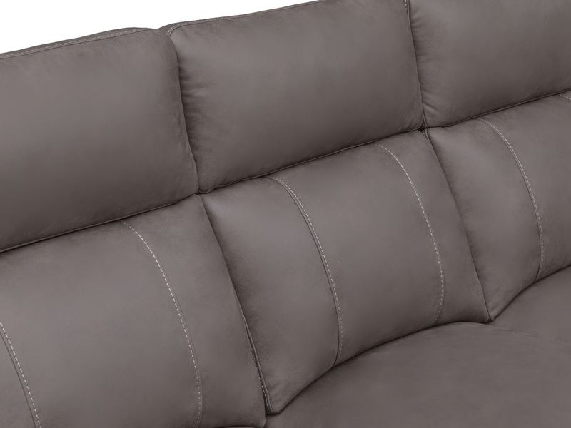 Avenger Fabric Power Reclining Sofa with Dropdown Table