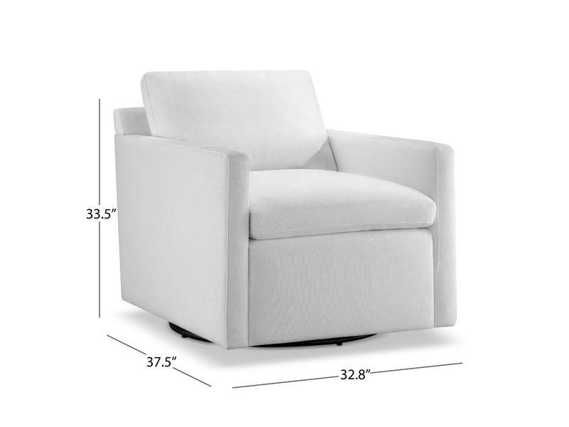 JoJo Fletcher Luxe Feather and Down Swivel Chair