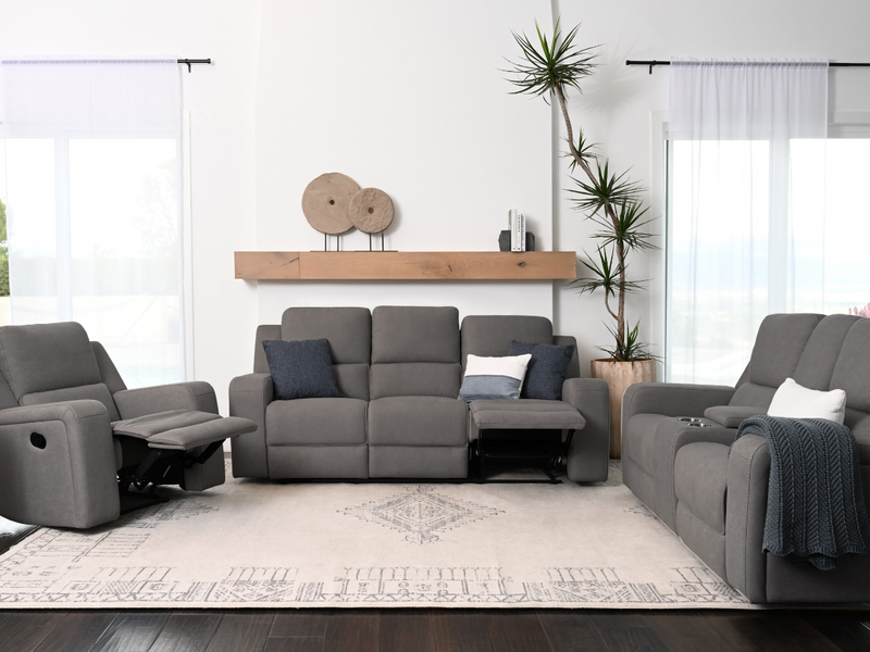 Margaret 3-pc Fabric Manual Reclining Sofa Collection