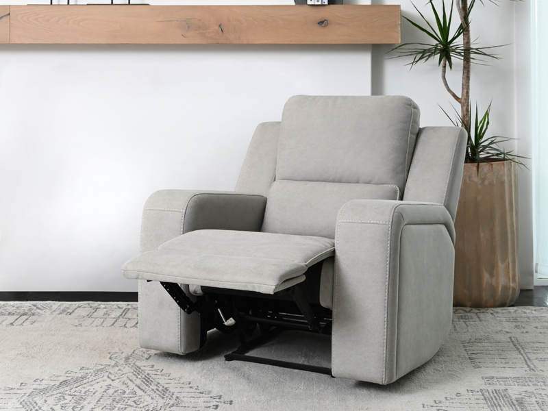 Gray fabric recliner chair 2025