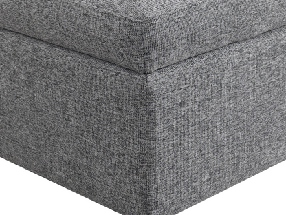 Wren Square Storage Ottoman - Gray