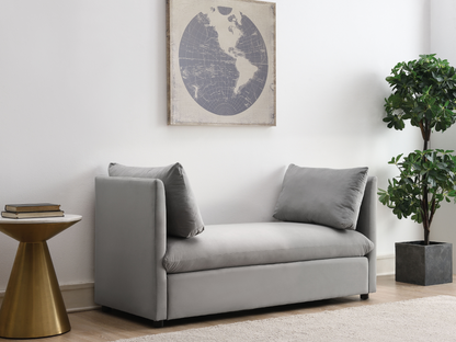 Becca 59" Upholstered Daybed - Gray