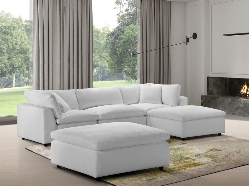 Luxe Feather and Down 5-pc Sectional Set
