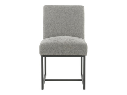Luxe Fabric Dining Chair - Gray