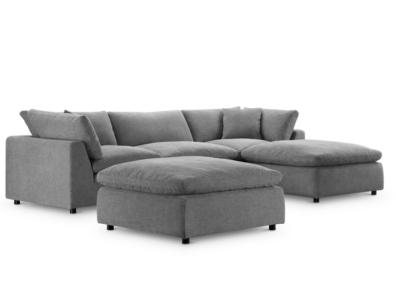 Luxe Feather and Down 5-pc Sectional Set
