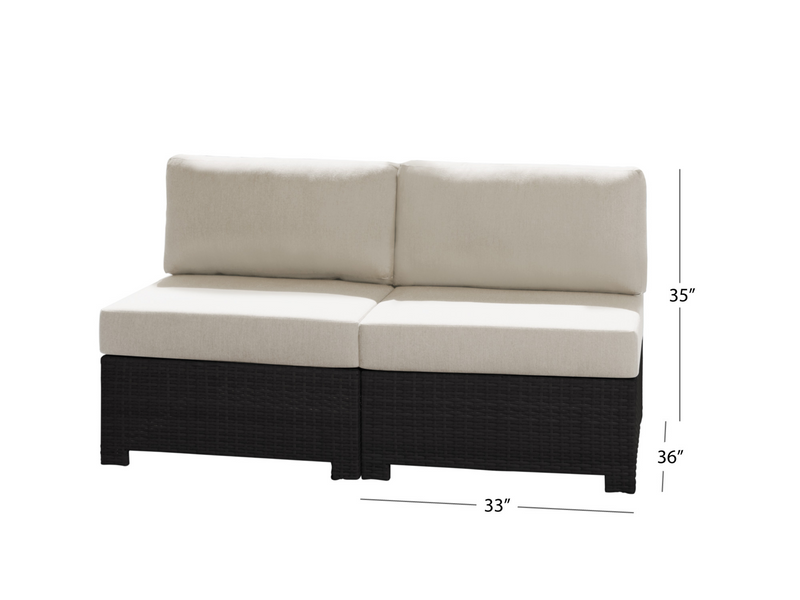 Belmont™ Modular Armless Sofa Piece (2-pack)
