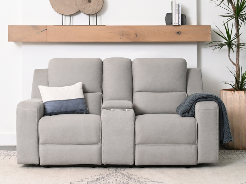 Margaret 2-pc Fabric Manual Reclining Sofa and Loveseat