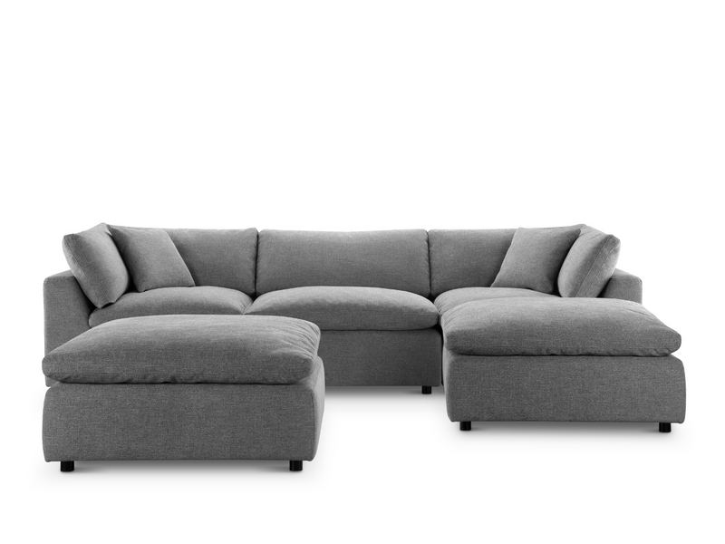 Luxe Feather and Down 5-pc Sectional Set