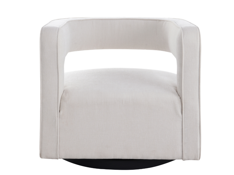 Lunar Stain-Resistant Fabric Swivel Chair