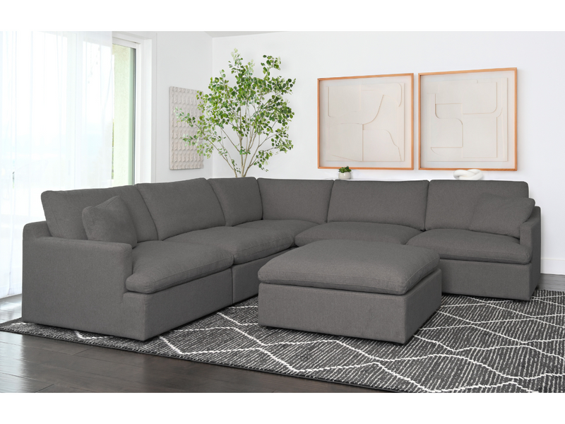 Capri Feather and Down 6-pc Modular Sectional