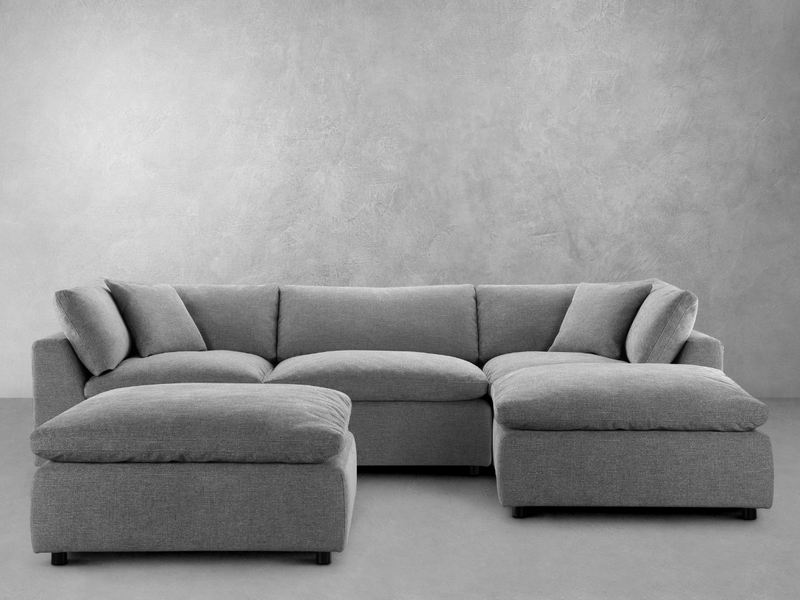 Luxe Feather and Down 5-pc Sectional Set