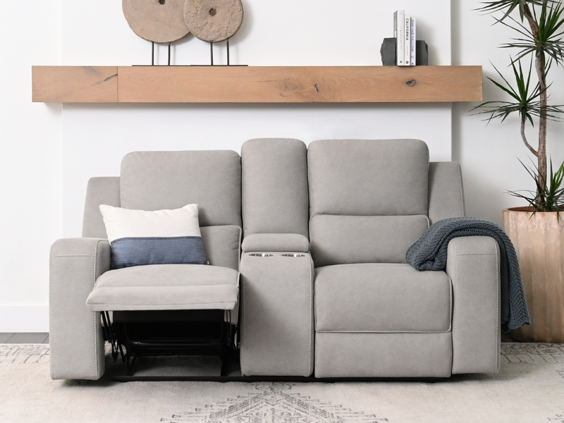 Margaret 2-pc Fabric Manual Reclining Sofa and Loveseat
