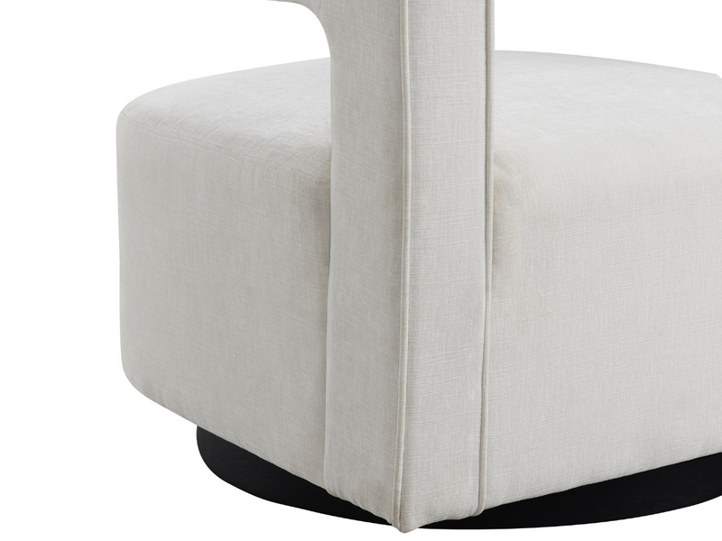 Lunar Stain-Resistant Fabric Swivel Chair