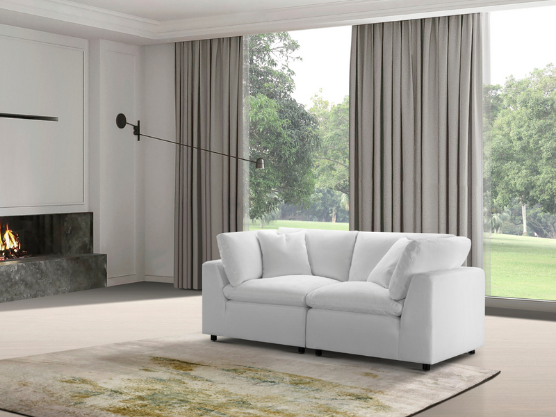 Luxe Feather and Down 2-pc Loveseat