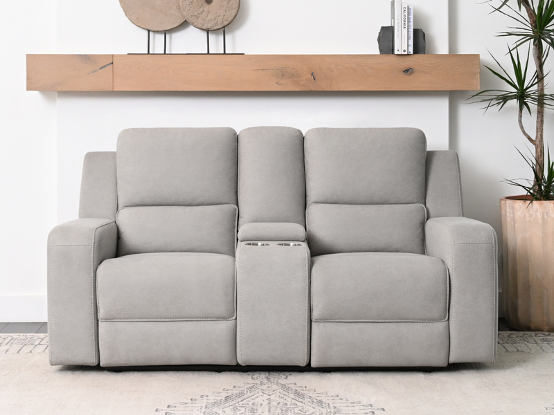 Margaret 2-pc Fabric Manual Reclining Sofa and Loveseat