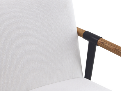 Parker Stain-Resistant Fabric Dining Chair - White
