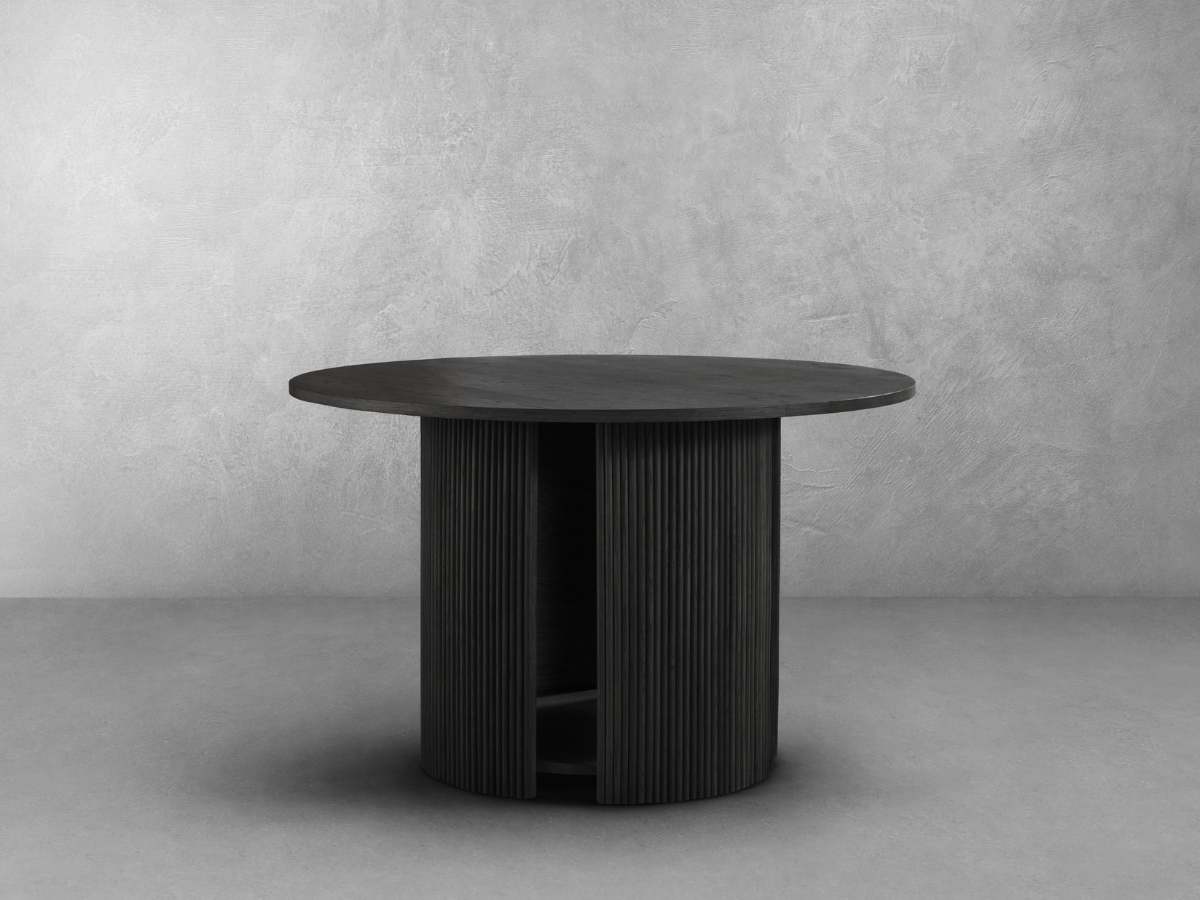 Parker 48" Round Dining Table - Black