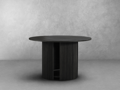 Parker 48" Round Dining Table - Black