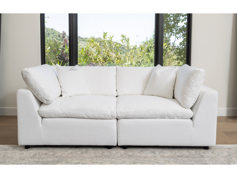 Luxe Feather and Down 2-pc Loveseat