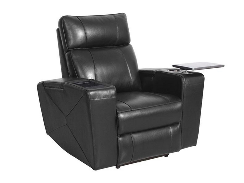 Rayford Leather Power Recliner with ITABLE® mini Media Display