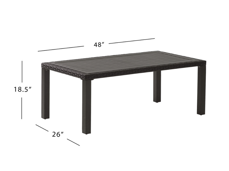Montecito Outdoor Patio Coffee Table