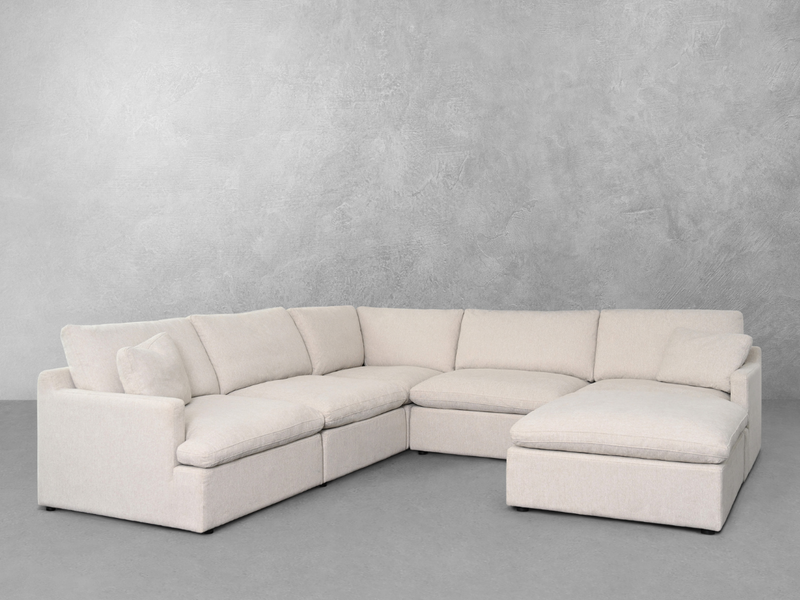 Capri Feather and Down 6-pc Modular Sectional