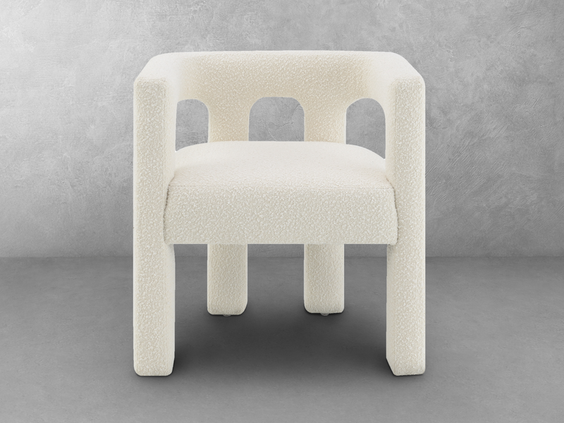 Mandy Bouclé Fabric Dining Chair
