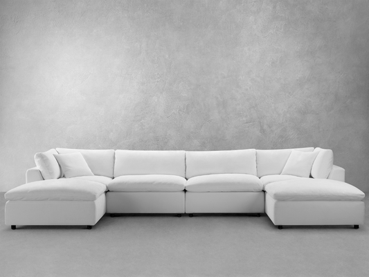 JoJo Fletcher Matteo Nubuck Leather Sectional - Saddle