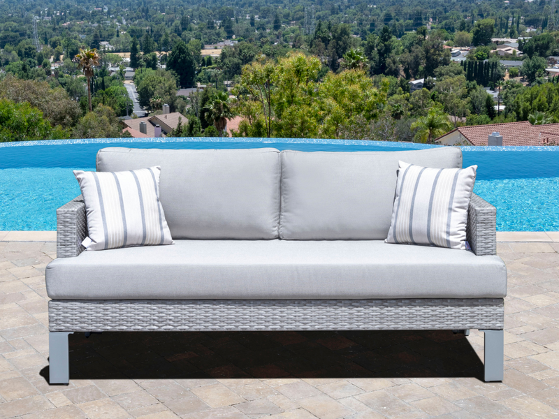 Montecito Outdoor Patio Sofa with Sunbrella Fabric