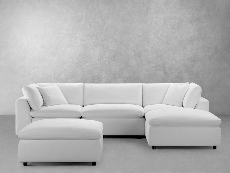 Luxe Feather and Down 5-pc Sectional Set