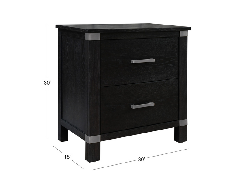 Adams Morgan Two Drawer Nightstand