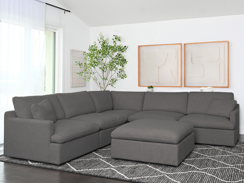 Capri Feather and Down 6-pc Modular Sectional