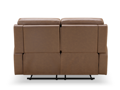 Waylen Top-Grain Leather Manual Reclining Loveseat