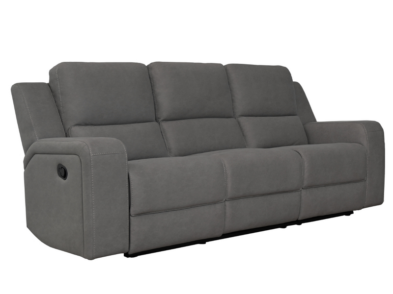Margaret Fabric Manual Reclining Sofa with Console