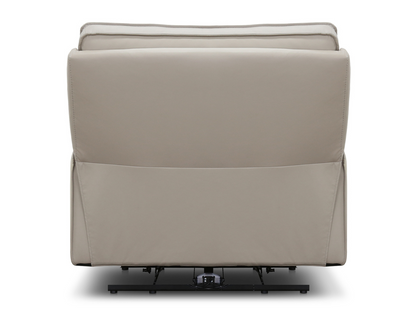 Layton Leather Power Recliner - Gray